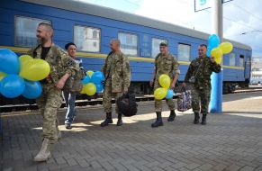 The 72th brigade soldiers