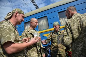 The 72th brigade soldiers