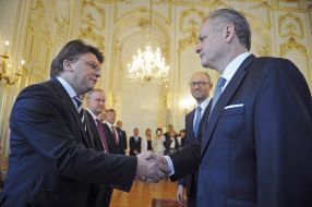 Igor Zhdanov, Arseniy Yatsenyuk and Andrej Kiska