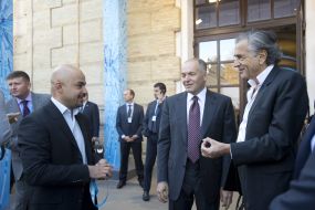 Bernard-Henri Levy,Viktor Pinchuk and Mustafa Nayem