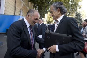 Viktor Pinchuk and Bernard-Henri Lévy