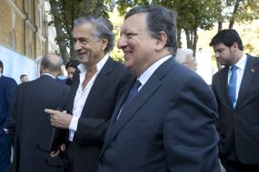 Bernard-Henri Levy and Jose Manuel Barroso
