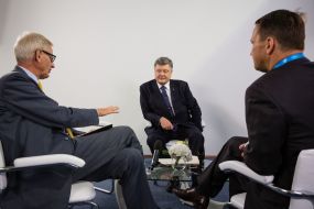 Petr Poroshenko, Radoslaw Sikorski and Carl Bildt
