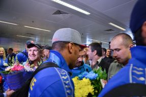 Зустріч збірної команди України з греко-римської боротьби