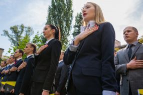 The ceremony of taking the oath detectives