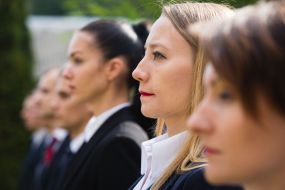 The ceremony of taking the oath detectives