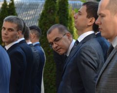 The ceremony of taking the oath detectives