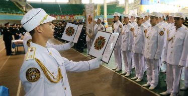 Pupils of the Lyceum of civil protection