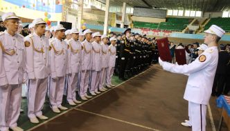Pupils of the Lyceum of civil protection