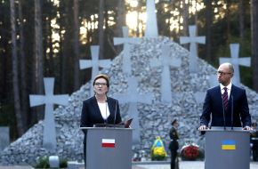 Arseniy Yatsenyuk and Eva Kopacz