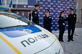 Employees of patrol police