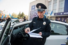 Employees of patrol police