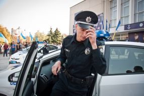 Employees of patrol police