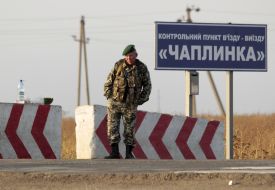 Participant of blockade at the "Chaplynka" checkpoint