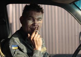 Participant of blockade at the "Chaplynka" checkpoint