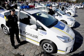 The patrol police of Kharkiv