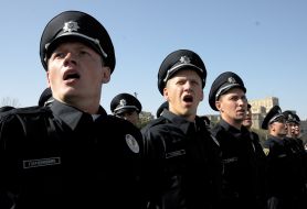 The patrol police of Kharkiv