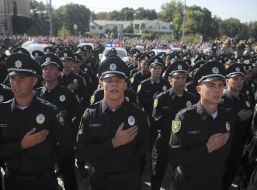 The patrol police of Kharkiv
