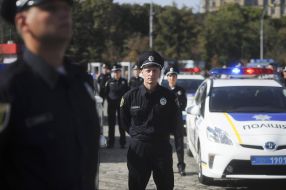 The patrol police of Kharkiv