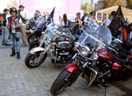 Motoparad in honor of the closing years of the biker season