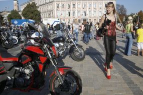 Motoparad in honor of the closing years of the biker season