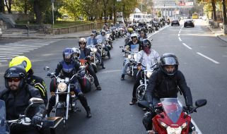 Motoparad in honor of the closing years of the biker season