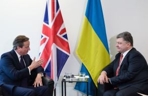 Petro Poroshenko and David Cameron