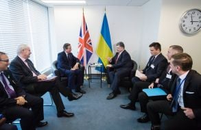 Petro Poroshenko and David Cameron