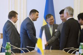 Владимир Гройсман и Эйсуке Мори