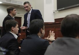 Vitali Klitschko and Yaroslav Gorbunov