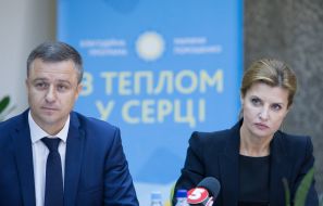 Nikolay Kuleba and Marina Poroshenko