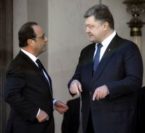Петр Порошенко и Франсуа Олланд