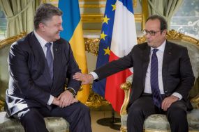 Петр Порошенко и Франсуа Олланд