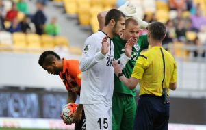 Players of FC "Chernomorets" (Odessa) 