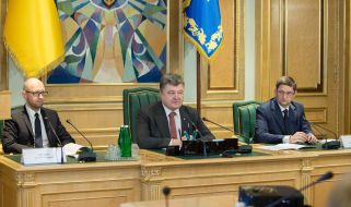 Arseniy Yatsenyuk, Petro Poroshenko, Vitaliy Kovalchuk