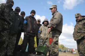 Обучение бойцов батальона территориальной обороны