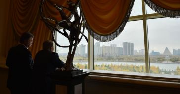 Meeting of Petro Poroshenko and Nursultan Nazarbayev