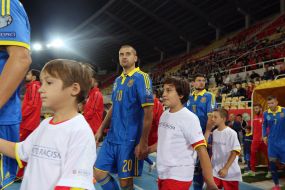 Players of football team of Ukraine