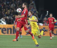 Soccer. Euro-2015 qualifying match. Ukraine 0:1 Spain