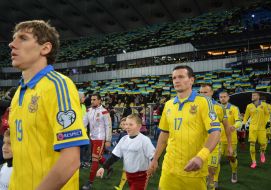 Soccer. Euro-2015 qualifying match. Ukraine 0:1 Spain