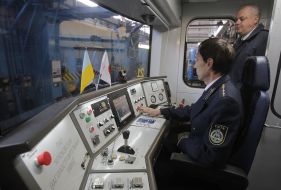 Presentation of modernized subway cars