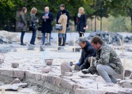 Tracing of the Desiatynna Church basement