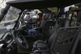 Exhibition of military vehicles