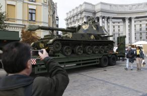 Exhibition of military vehicles