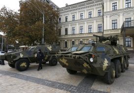 Exhibition of military vehicles