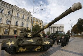 Exhibition of military vehicles