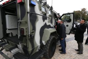 Exhibition of military vehicles