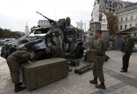 Exhibition of military vehicles