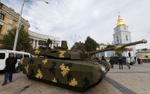 Exhibition of military vehicles