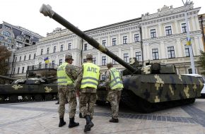 Exhibition of military vehicles